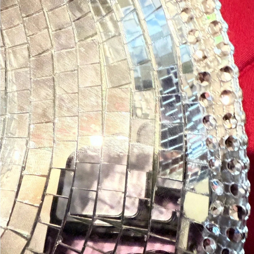Silver Disco Cowboy Hat